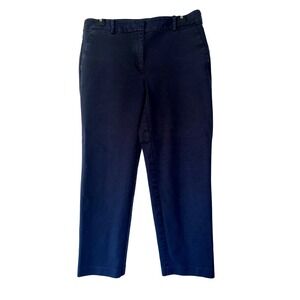 LOFT The Riviera Slim Navy Blue Chino Trousers Pants Womens Size 6